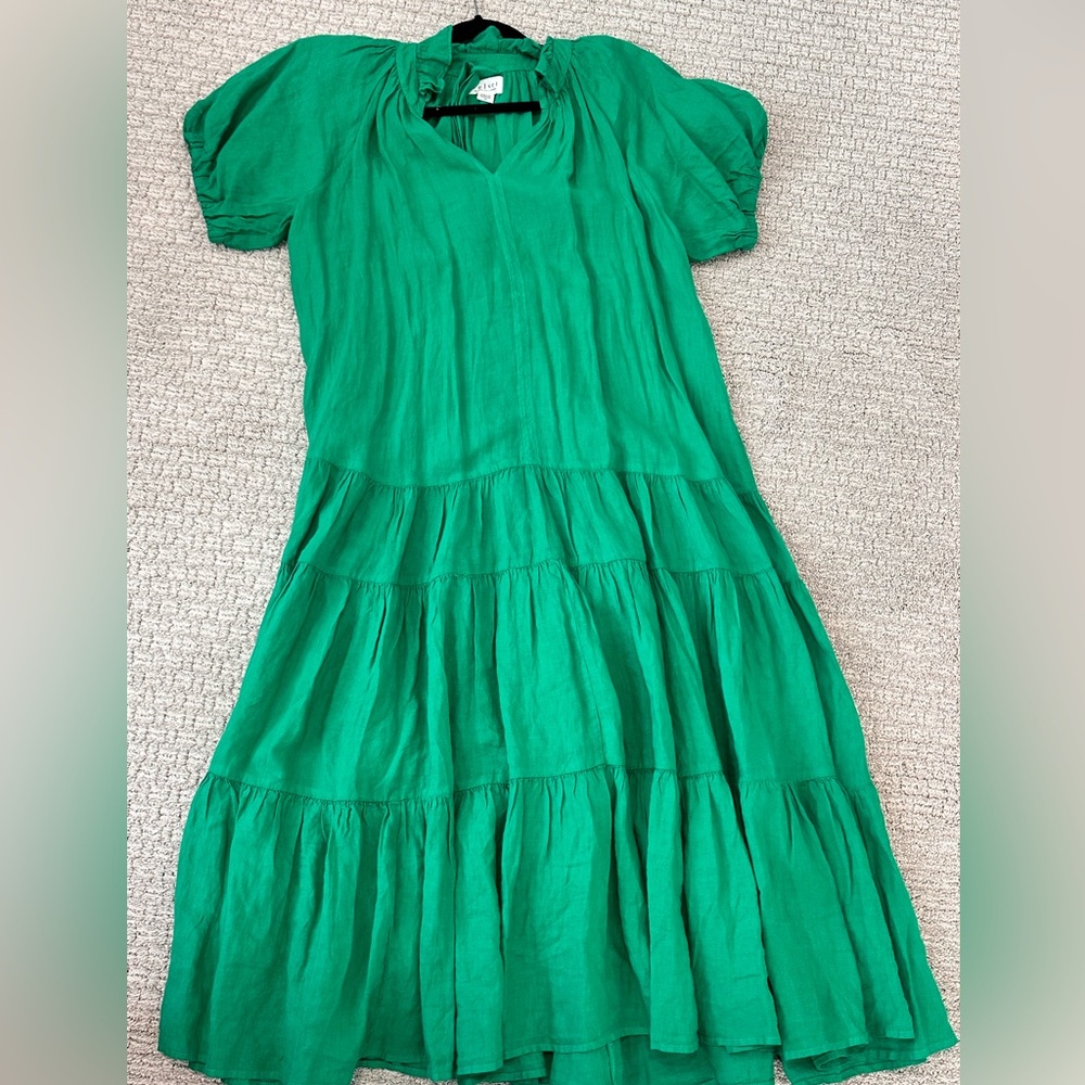 Velvet by Graham and Spencer linen tiered dress